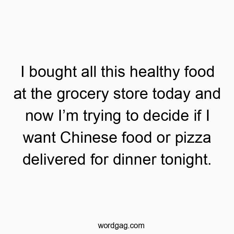 I bought all this healthy food at the grocery store today a…