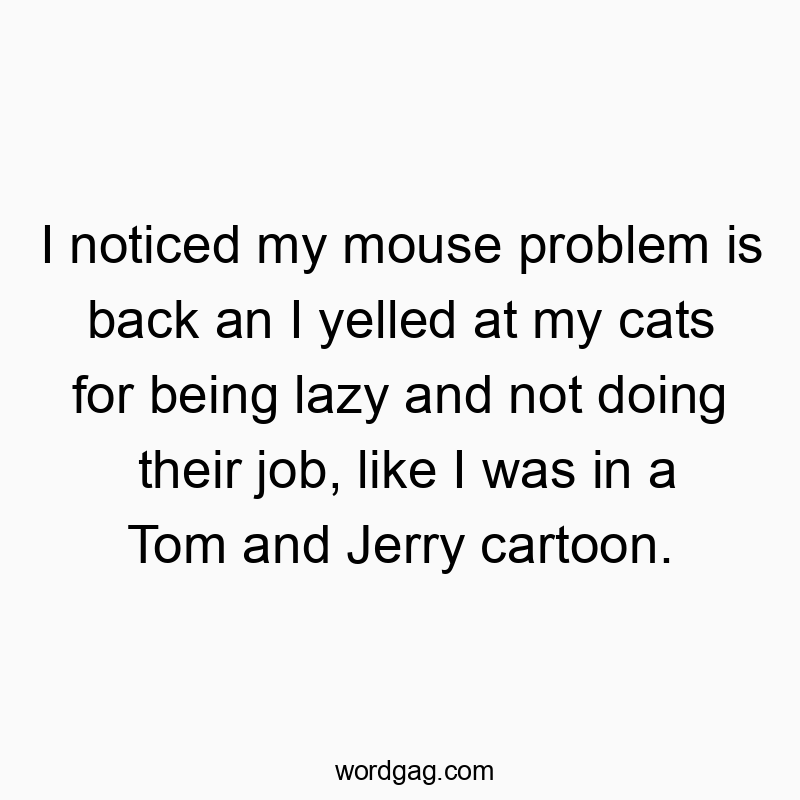 Funny text about pet antics, imagining cats as lazy workers in a playful cartoon style.