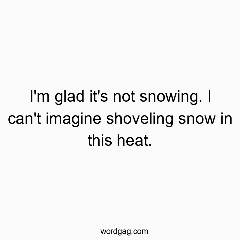 Funny shoveling quotes - I’m glad it’s not snowing. I can’t imagin…