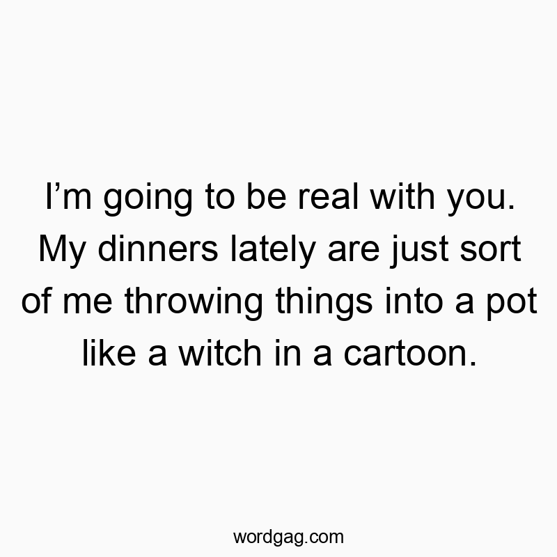 I’m going to be real with you. My dinners lately are just sort of me throwing things into a pot like a witch in a cartoon.