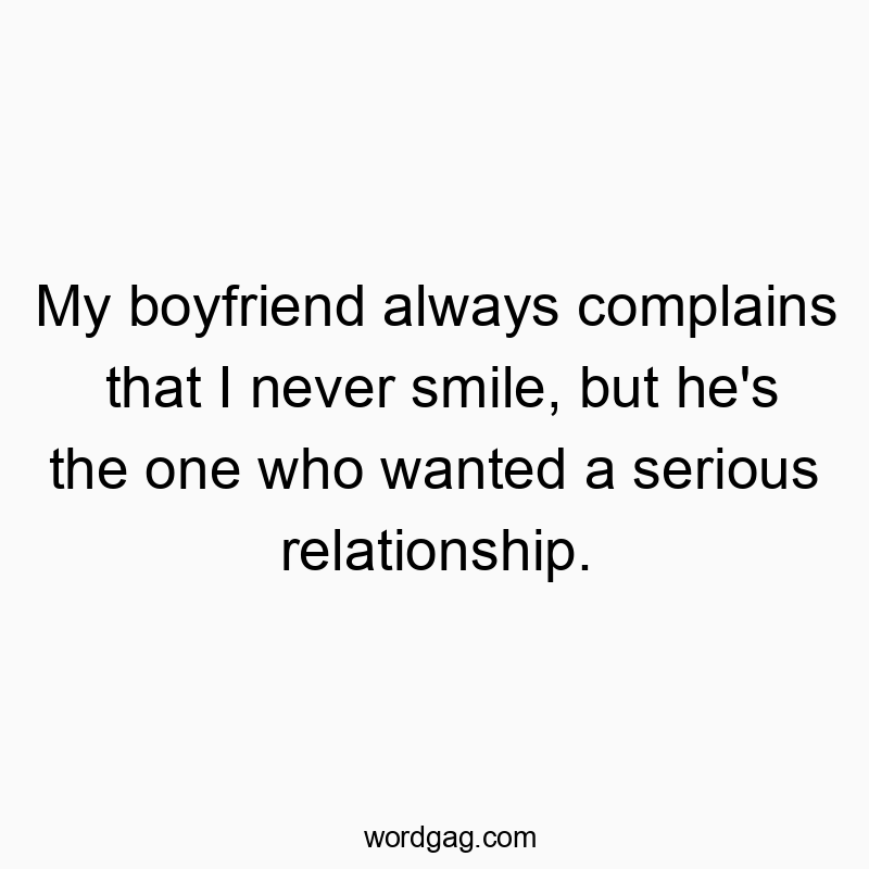 Witty text about relationship humor, highlighting irony in a playful way.