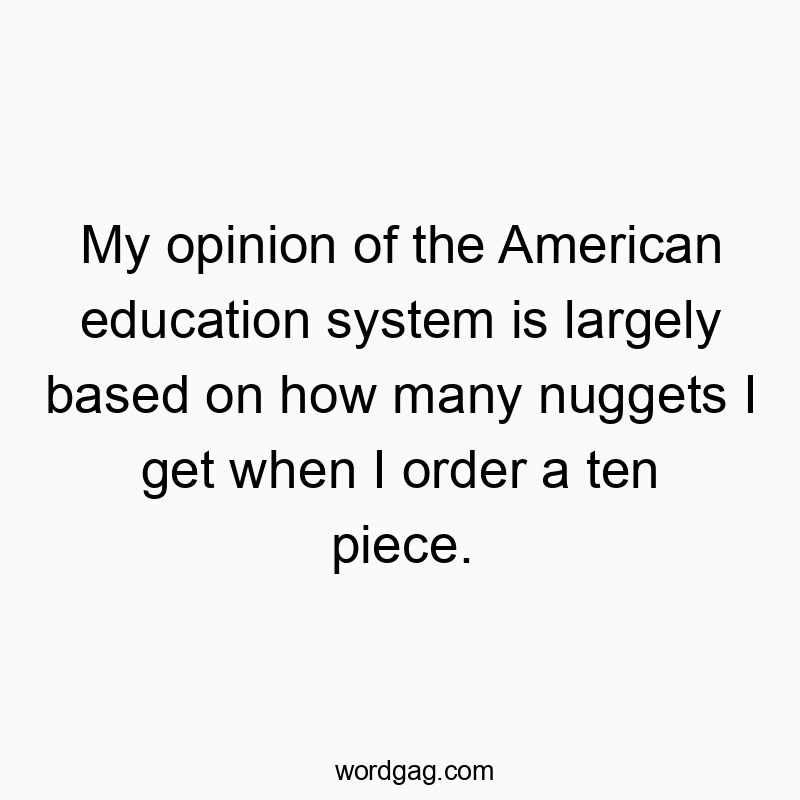 My opinion of the American education system is largely base…
