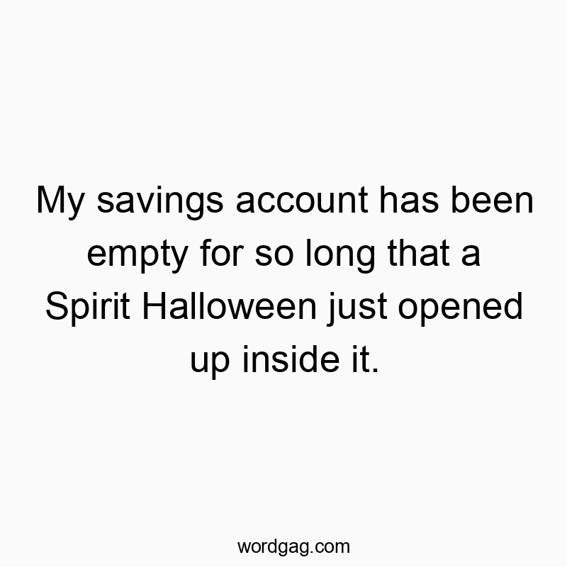 1471 Funny joke quotes - My savings account has been empty for so long that a Spiritโฆ