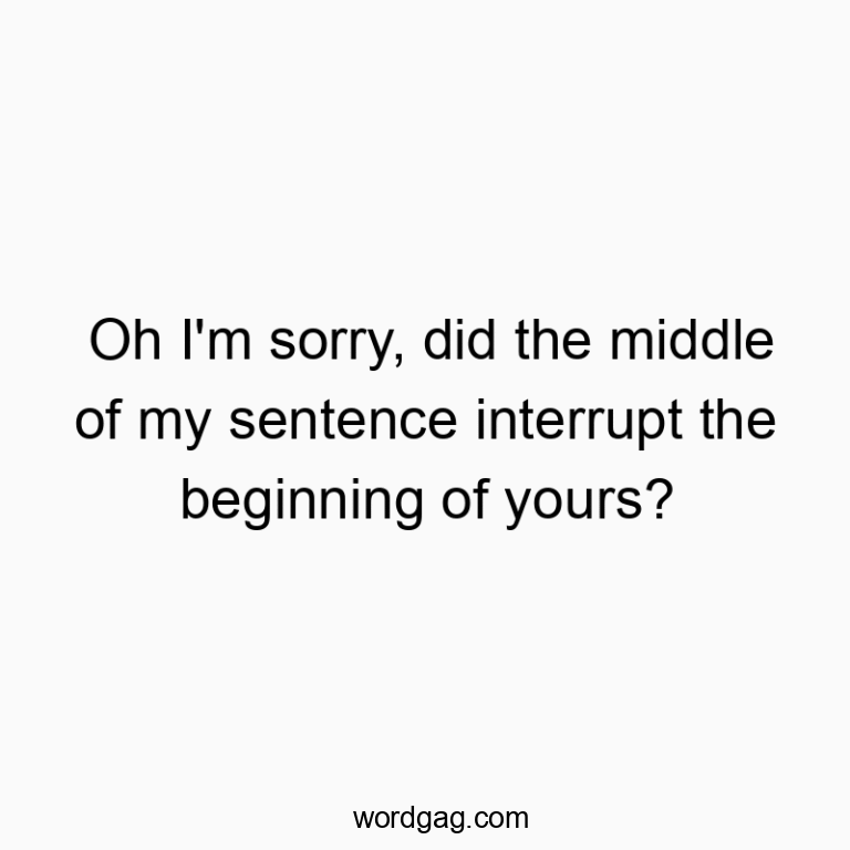 Funny Quote About Interruptions That Nail Conversation Chaos - Wordgag