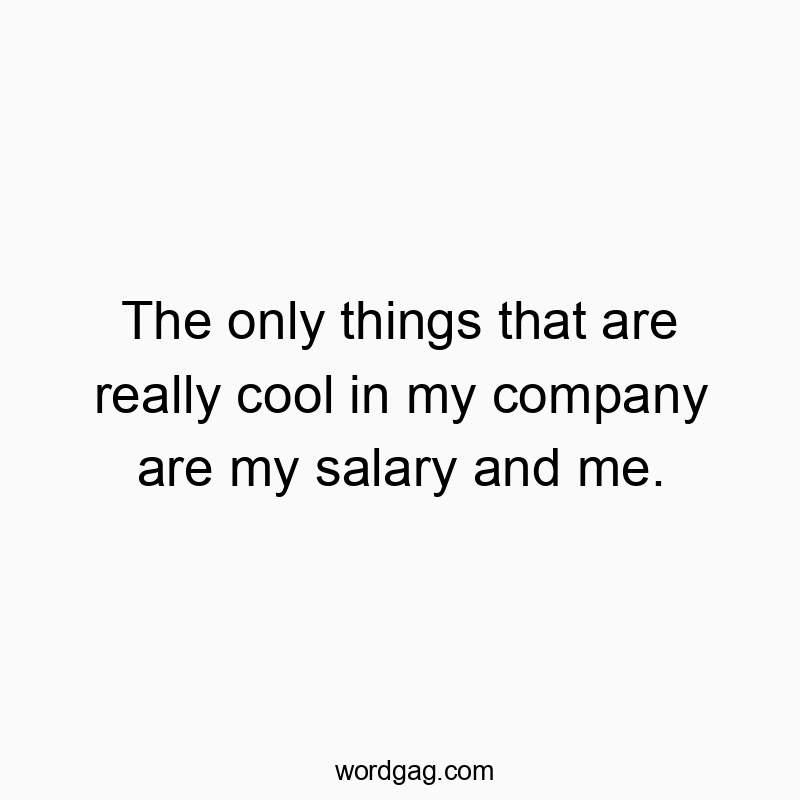 Witty quote about workplace confidence and humor, highlighting self-love and salary pride.