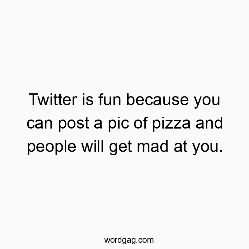 1008 Funny people quotes - Twitter is fun because you can post a pic of pizza and peop…