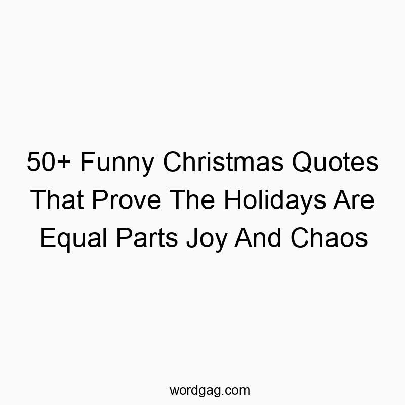 50+ Funny Christmas Quotes That Prove The Holidays Are Equal Parts Joy And Chaos