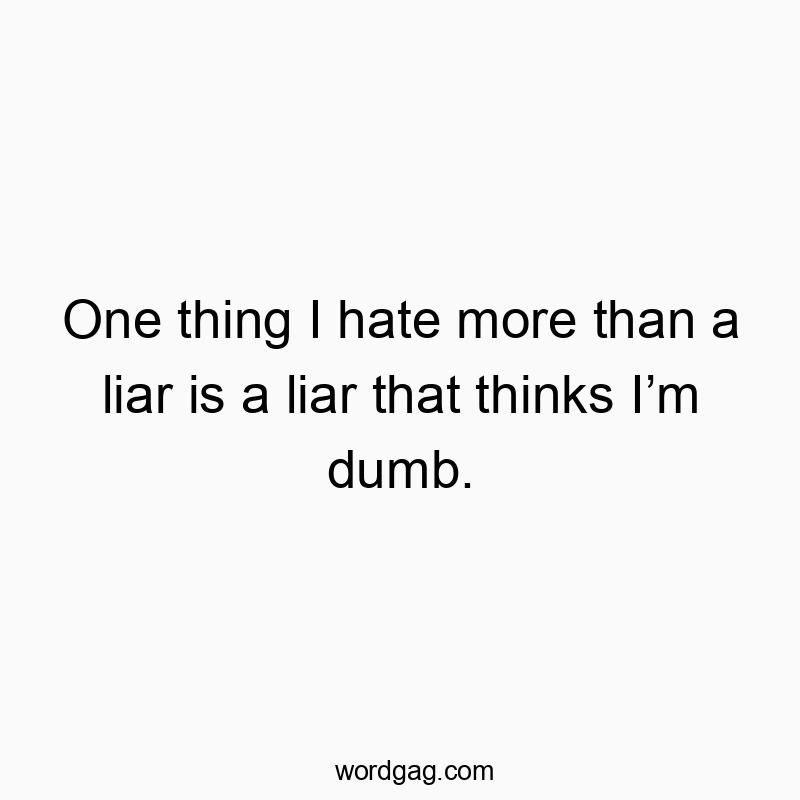 84 Funny trust quotes - One thing I hate more than a liar is a liar that thinks I’m…