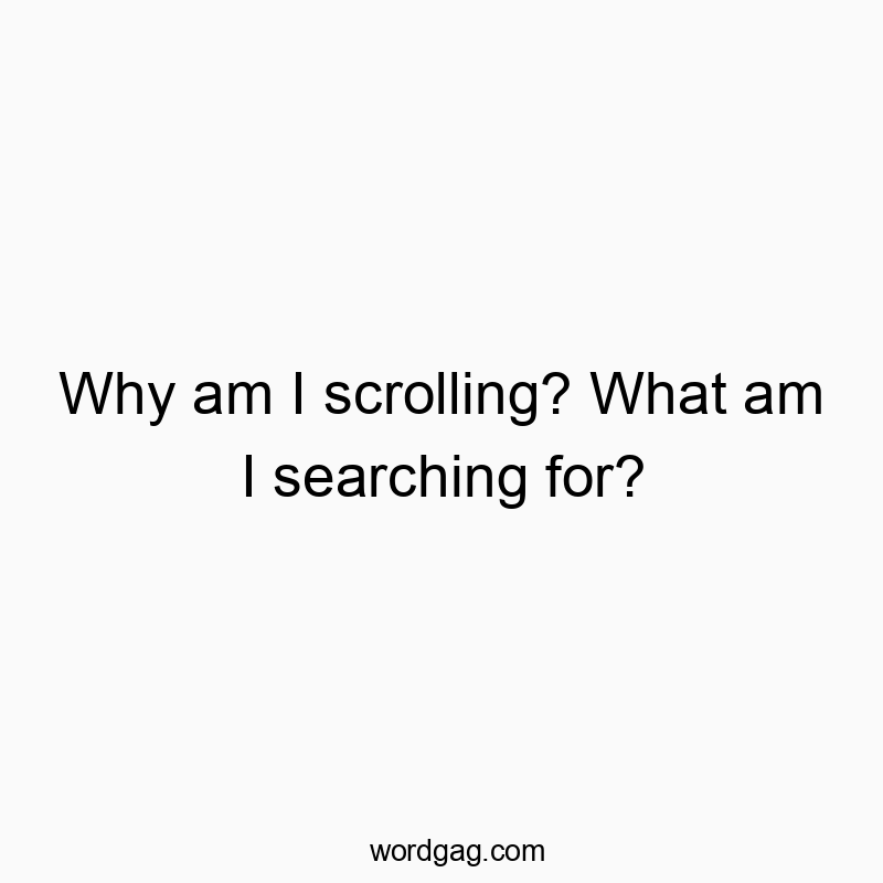 476 Funny media quotes - Why am I scrolling? What am I searching for?
