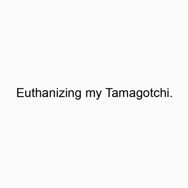 167 Funny childhood quotes - Euthanizing my Tamagotchi.