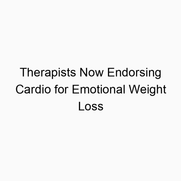 Therapists Now Endorsing Cardio for Emotional Weight Loss