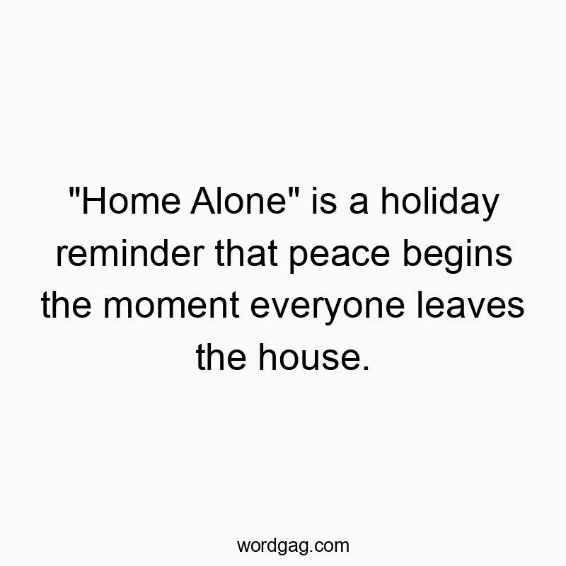“Home Alone” is a holiday reminder that peace begins the moment everyone leaves the house.