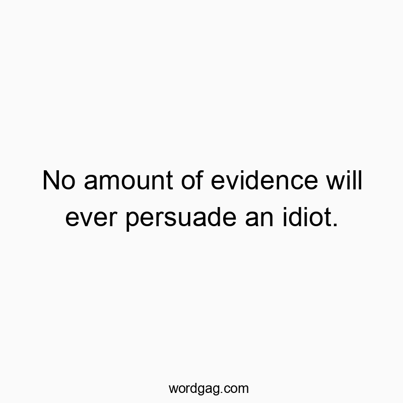 Humorous quote about stubbornness and reasoning, with a playful, witty tone.